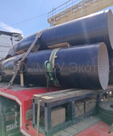 21 Апрель-Май 2025 Отводы гнутые 820 с внутренним ЦПП и наружным ленточным полимерно-битумным покрытием УС5